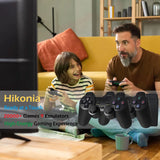 Hikonia Retro Game Console with 20000 Games,Plug & Play Video Game Console 9 Emulators Classic Games,4K HDMI Output for TV,Dual Controllers Birthday Gifts for Boys & Girls 64G