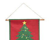 C&F Home Christmas Tree Felt Advent Countdown Calendar Red