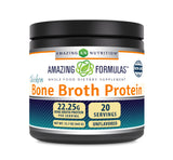 Amazing Formulas Chicken Bone Broth Protein Powder Supplement | Unflavored | Non-GMO | Gluten Free | Made in USA (15.7 Oz, Unflavored)