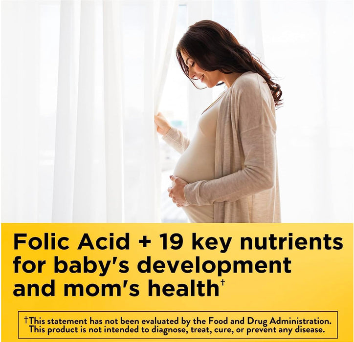 Nature Made Prenatal with Folic Acid + DHA, Prenatal Vitamin and Mineral Supplement for Daily Nutritional Support, 150 Softgels, 150 Day Supply