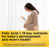 Nature Made Prenatal with Folic Acid + DHA, Prenatal Vitamin and Mineral Supplement for Daily Nutritional Support, 150 Softgels, 150 Day Supply | Bundle with Emergency Whistle