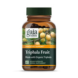 Gaia Herbs Triphala Fruit - Supports Digestive Health - Gently Cleanses Your System* - with Amla Fruit, Belleric Myrobalan, and Chebulic Myrobalan - 60 Vegan Capsules (30-Day Supply)