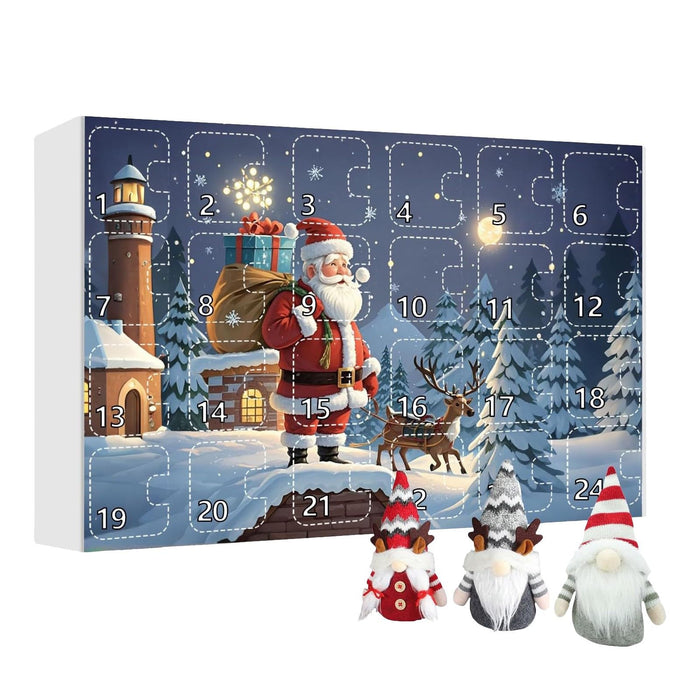 Christmas Gnome Advent Calendar 2024, Gnome Advent Calendar 2024 Adult Kids, Christmas Gnome Advent Calendar 2024 With Collectible Gnome Plush Dolls Toy, 24 Day Christmas Gnome Advent Calendar