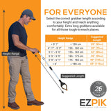 EZPIK 26" Pro Foldable Grabber Reacher Tool, Heavy-Duty Grabbers for Seniors, Lightweight Reacher Grabber Pickup Tool to Retrieve Items Safely and Easily, Trash Picker Upper Grabber Reaching Aids