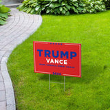 Trump Vance Yard Sign, 18" x 12" Double-Sided Trump Vance 2024 Yard Sign With Stake, MAGA Trump Yard Sign, Show Your Support, Decorate Your Lawn With Trump Vance Campaign Yard Sign 2024