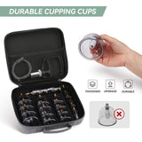 Cupping Set Professional Chinese Acupoint Cupping Therapy Sets Portable, Suction Hijama Cupping Set with Vacuum Magnetic Pump Cellulite Cupping Massage Kit 22-Cup Travel Case