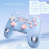 BEITONG BAT4 Wireless PC Game Controller,Dual Vibration Retro Gamepad Joystick for Windows 7 8 10 11/Steam/Simulators/Android TV Gaming (Bat 4 (Bubble Gum))