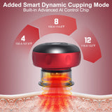 CCDobbs 2 PCS Smart Cupping Therapy Massager Set,4 in 1 Electric Cupping Massager Device,Smart Cupper Relieves Muscle Soreness,Improves Blood Circulation and Speeds Up Recovery After Exercise