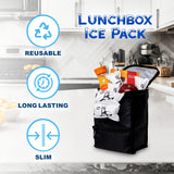 Ice Pack Bulk 12-600-Dry Ice for Shipping Frozen Food-Lunch Box Ice Packs-Slim Size 15x12in/5x3in Cells-Reusable ice packs-Freezer packs-Ice packs shipping-Dry ice packs for shipping-36 Pack-Luna Ice