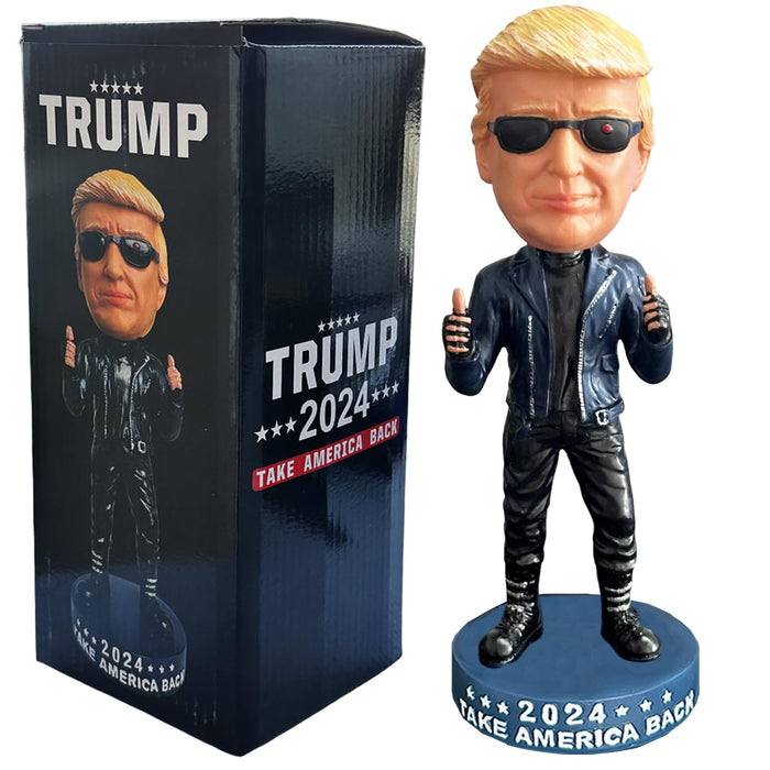 UKMPFGJ Donald Trump Collectibles Trump Merchandise Donald Trump 2024 Bobblehead Gifts for Trump Supporters and Patriotic Americans