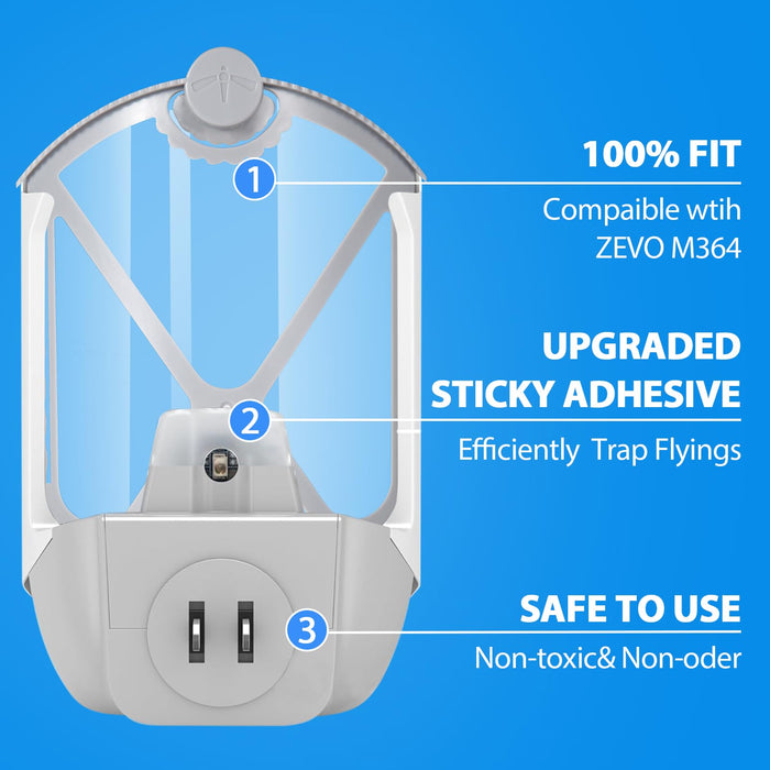 8 PCS Replacement Refill Cartridges Sets Compatible with ZEVO M364, 1:1 Build, 100% Fit. (8PCS)