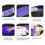 Paraffin Wax for Hand and Feet, 6 pack Paraffin Wax of Lavender scent, Paraffin Wax Bath for Hand and Feet Moisturizing