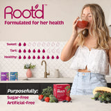 Root'd Multivitamin Powder with 3X Electrolytes for Women - 25 Vitamins & Minerals, 3X Electrolytes, 9 Organic Superfoods, Probiotics & Enzymes, Sugar-Free Multivitamin & Hydration | 24 Packets
