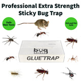 Bug Shield Sticky Glue Traps 36 Glue Boards, All Types of Incets, Spiders, Cockroaches, Ants, Cave Crickets, and More.Professional Strength Glue.