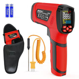 MESTEK Infrared Thermometer Temperature Gun, -40℉~2912℉ Digital Laser Thermometer Gun D:S=50:1 IR Pyrometer High Temp Thermometer for Industrial HVAC Forge Furnace Metal Smelting