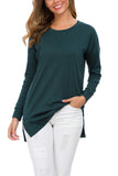 levaca Womens Pullover Sweatshirts Tunic Tops for Leggings Christmas Green XXL