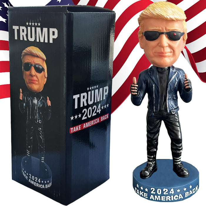 UKMPFGJ Donald Trump Collectibles Trump Merchandise Donald Trump 2024 Bobblehead Gifts for Trump Supporters and Patriotic Americans