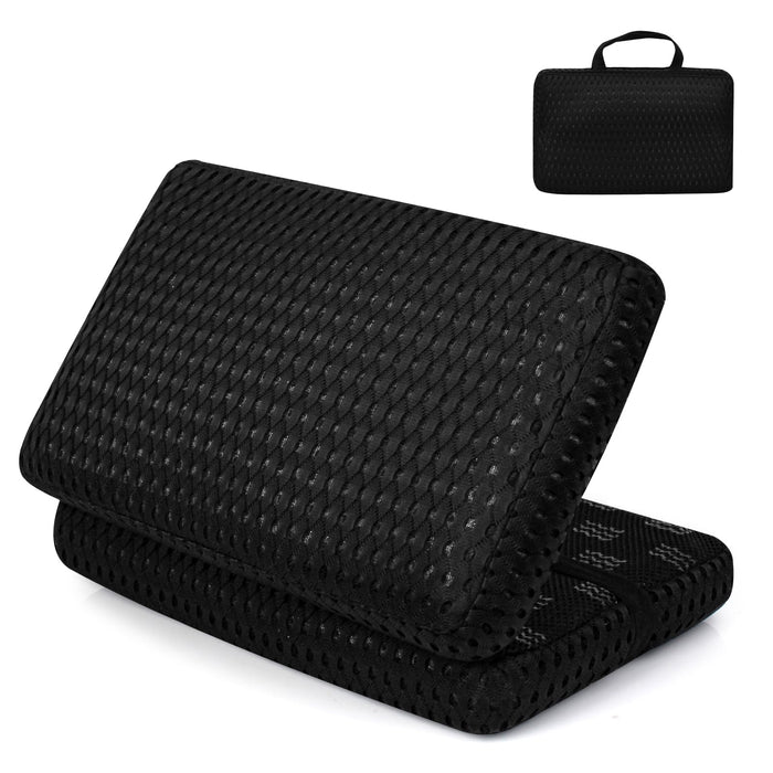 AnyForce Foldable Travel Seat Cushion- Lightweight Comfort Airplane Seat Cushion for Long Flights, Camping, Bleachers,Home,Office, Driving (Gray)