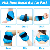 RelaxCoo 2 Ankle Ice Pack Wrap for Swelling, Reusable Gel Ice Pack for Ankle Injuries, Cold Compress Therapy for Foot Pain Relief, Achilles Tendonitis, Plantar Fasciitis, Sprains