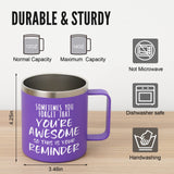 NOWWISH Inspirational Gift for Women - You're Awesome Coffee Mug - Christmas, Birthday Gifts for Women Mom Wife Friend Sister Grandma with Funny Present - 14Oz Purple