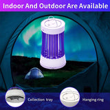 Bug Zapper Indoor/Outdoor, UV Attraction+Wind Inhale Insect Trap, Portable Rechargeable Eco-Friendly Pest Attractant Lamp to Remove Insects, Mosquitoes, Files, Bugs, Gnats, Moths..