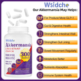 300 Billion AFU Akkermansia Probiotic | GLP-1 Probiotic for Women & Men, Akkermansia Muciniphila for GLP-1, Digestive, Gut, Immune, Enhances Gut Digestive Lining function, Akka Superbiotics - 120 Caps