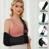 KONSEDIK Arm Sling Shoulder Injury Immobilizer for Men&Women,Medical Sling with Shoulder Pad for Rotator Cuff Injury,Support for Arm,Wrist, Elbow,Clavicle Fracture Post-Surgery (Comfortable,Large)