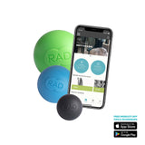 RAD Rounds/Set of 3 Massage Balls/Latex Free Silicone/for Jaw, Hands and Plantar Fasciitis Myofascial Release, Mobility and Recovery