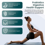 UpNourish Probiotics - 200 Billion CFUs, 15 Strains, Prebiotics & Enzymes - 60 Vegan Capsules