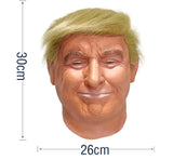 RAPGET Donald Trump Mask Presidential Candidate Mask - Realistic Latex Celebrity Costume for Adults - Great Halloween Party Accessory - Orange Hair Adult Size