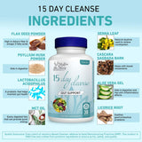 15 Day Cleanse, 15 Day Gut Cleanse Bowel Dissolving Capsules, Help Gut Cleanse&Colon Cleanse,Focus On Gut Health for Women and Men,30 Count (Pack of 2)