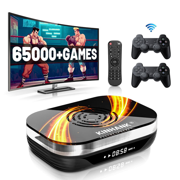 Super Console X3 Plus Retro Game Console with 65000+Games,EmuELEC 4.6/Android 9.0/Video and Audio System,2.4G+5G,Video Game Console Compatible with 40+Emulators