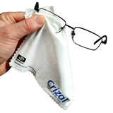 CRIZAL Microfiber Cleaning Cloth for Glasses, 8 Pack | The Best Microfiber Cleaning Clothes for Crizal Anti Reflective Coated Lenses and Eyeglasses Lenses