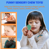 Chewy Necklaces for Sensory Kids, Silicone Chewy Necklaces for Boys and Girls with Autism, ADHD, SPD, Chewing, Oral Motor Therapy Toy