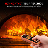 ThermoPro TP410 Infrared Thermometer Gun Non-Contact Laser Thermometer Gun for Cooking, Temperature Gun with Range -58℉~1022℉ for Pizza Oven Accessories, Griddle, Grill, HVAC, Engine (Not for Human)