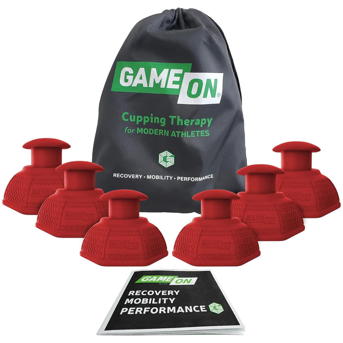 Cupping Therapy Set – Cupping Kit for Massage Therapy – Silicone Cups – Massage Cups – Smart Cupping for Fascia and Myofascial Release (Small, RED)