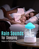 Rain Cloud Humidifier with Remote, Rain Cloud Diffuser, Cloud Humidifier Rain Drop, Mushroom Diffuser, Mushroom Humidifier Waterfall Lamp, Rain Sounds for Sleeping