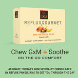 REFLUX GOURMET Tropical Soothe Gum Alginate Therapy Sodium Bicarbonate Gum for Acid Reflux, Oral, Cognitive, and Digestive Support, Natural with Ginger, Celeriac, Aloe, Sugar Free, Gluten Free, Vegan