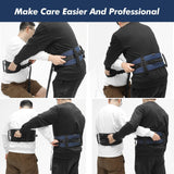 Nutscapt Gait Belt Transfer Belt for Senior with 5 Handles Gait Belts with Quick Release Buckle Transfer Belt for Elderly, Handicap, Physical Therapy (Dark Blue)