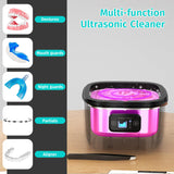 vslsv Ultrasonic Cleaner for Retainer, Dentures, Mouth Guard, Aligner, Whitening Trays, 255ML 43kHz Jewelry Cleaner Ultrasonic Machine, Portable Ultrasonic Retainer Cleaner for Home Travel, Ideal Gift