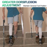 JOMECA Drop Foot Brace with Reel-Adjust Dorsiflexion Drop Foot Support Lifting Up Foot Drop Brace for Walking with Shoes for Foot Drop Cause by ALS,MS,Stroke,Diabetic Neuropathy AFO Fit Women & Men