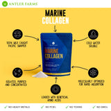 Antler Farms - 100% Pure, Clean Marine Collagen Powder from Wild Caught Pacific Snapper, 12 oz – Soluble in Hot or Cold Liquids, Highly Bioavailable, Rapid Absorption, No Taste or Smell