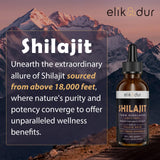 Shilajit Resin Organic Liquid Supplement, Shilajit Himalayan Organic, Shilajit Resin Drop, Shilajit Drop Contain 85 Trace Minerals, Alternative to Resin & Capsules,120 ml