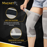 MagnetRX® Magnetic Knee Compression Sleeve - (2-Pack) Knee Support with Magnets for Knee Comfort & Recovery - Magnet Knee Brace Support (Large)