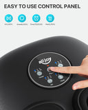 ALLJOY Foot Massager Machine with Heat, Rolling, Compression and Timer, Deep Kneading Shiatsu Massager, Electric Foot Massager for Neuropathy and Plantar Fasciitis, Relax for Home or Office Use