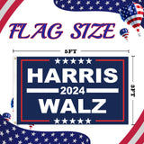 Kamala Harris Waltz 2024 Flag 3X5Ft Kamala Harris Waltz for the People Flag Kamala Harris 2024 President Flags for Garden Yard Decor