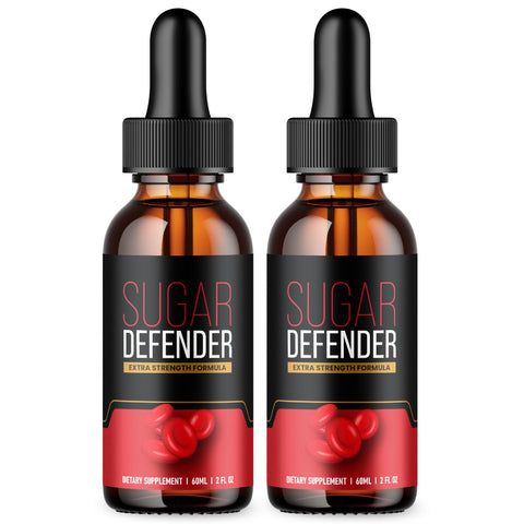 (2 Pack) Sugar Defender Drops - Official Formula - Sugar Defender Supplement Drops Extra Strength Advanced Formula, Sugar Defender 24 Liquid Drops, SugarDefender with Chromium Support, New Formula