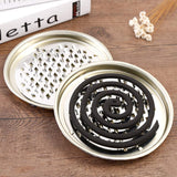 Tkocisa 4 Pack Mosquito Coil Holder, Mosquito Coil Incense Burner with Cover for Outdoor Use, Deck, Patio, Pool Side, Camping, Hiking and Fishing