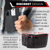 KT DEALS Tactical Belly Band Holster for Concealed Carry Pistol Hand Gun Holder, Hide Handgun Under Shirt Elastic Waist Belt Holsters for Men and Women (Belly Band Holster)