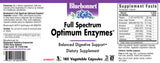 Bluebonnet Full Spectrum Optimum Enzymes Vegetarian Capsules, 180 Count